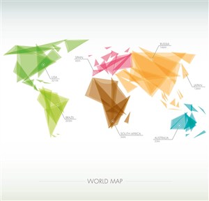 世界地图矢量背景
