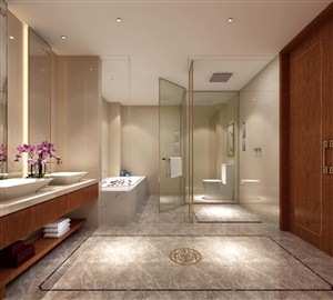 新中式风格浴室装修效果图