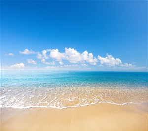 高清海滩沙滩风景图片