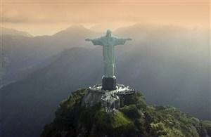 巴西里约热内卢耶稣像高清图