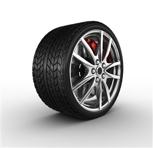 单个汽车轮胎标准图