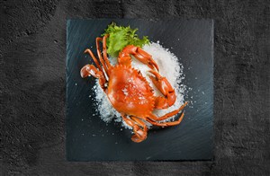 冰沙冷冻海鲜新鲜超级美味大闸蟹图片