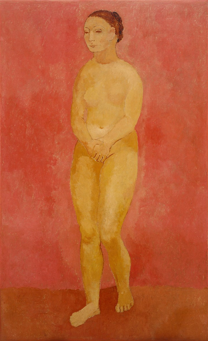 毕加索抽象女人油画图片