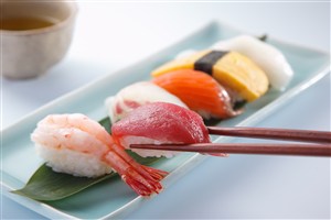 海鲜寿司高清摄影图片