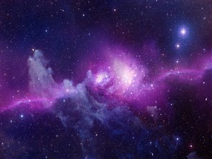 唯美炫彩紫色星际星空背景图片