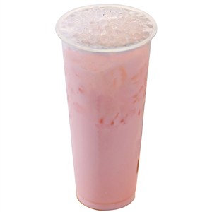奶茶饮品图片-草莓西米饮（免抠图）