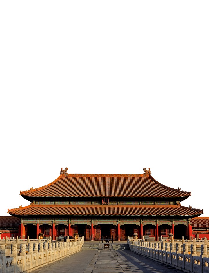 北京故宫正面中国风建筑