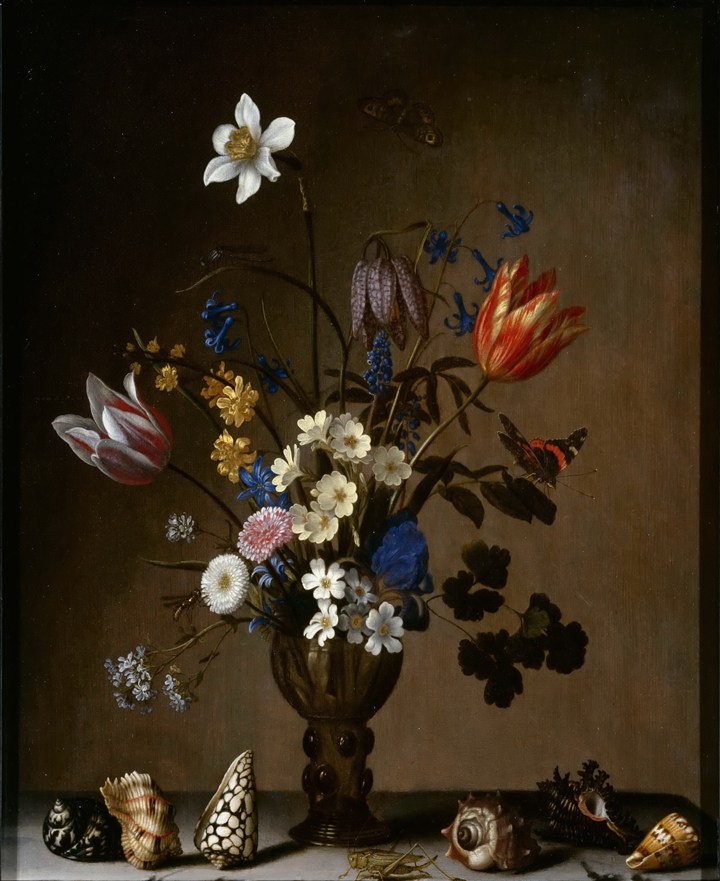欧式古典花卉油画图片