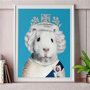 英国伊丽莎白女王仓鼠装饰画