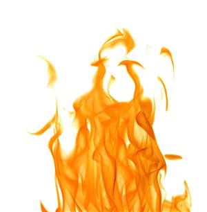 燃烧的正旺盛的火苗高清图片