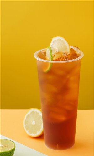 水果茶饮品图片-柠檬红茶