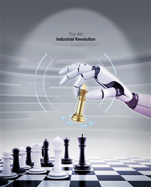  ai科技机器人主题海报 