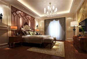 欧式风格宫廷卧室装修效果图