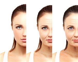 从左到右美女肌肤衰老过程图片