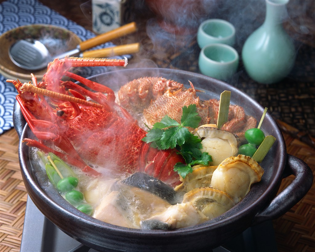 大龙虾火锅美食图片