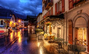 高清唯美浪漫歐洲夜晚街景圖片