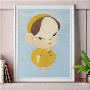 奈良美智-穿黄色小裙子的小女孩图片