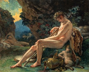 男性人體油畫