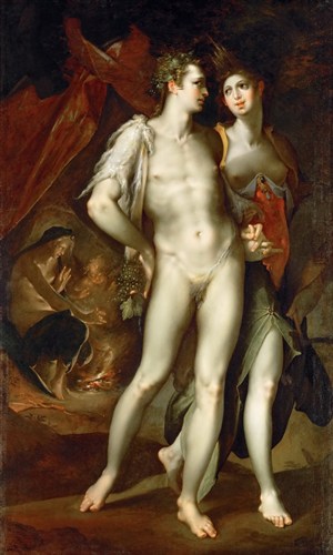 歐美裸體男女人體油畫圖片