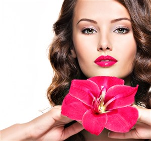外国女模特美妆广告高清摄影图