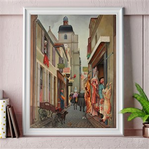 欧洲小镇风情装饰画