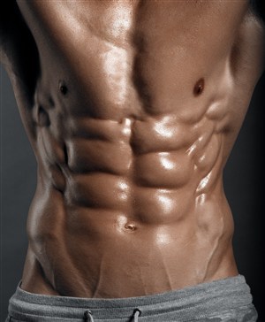 男性健壮的腹肌高清摄影图片