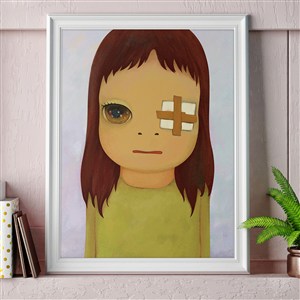 奈良美智-眼睛受伤的小孩图片