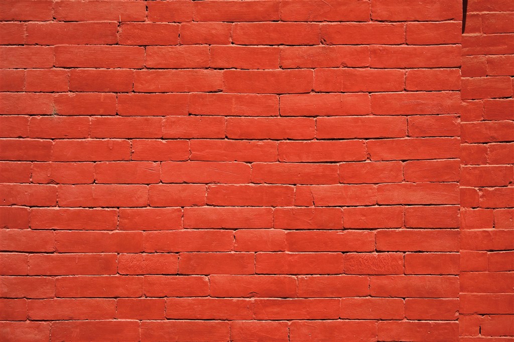 红色砖块墙壁纹理底纹背景
