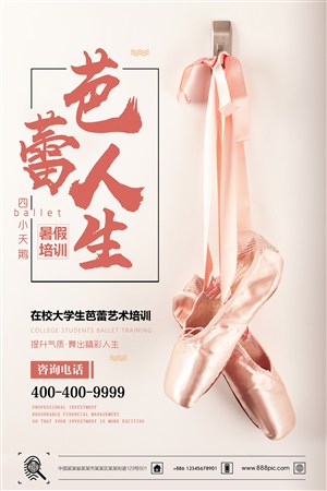 芭蕾人生艺术招生海报