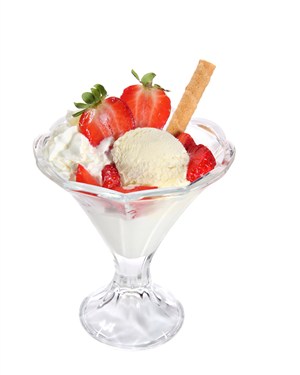 一杯草莓冰淇淋