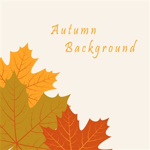 秋季树叶背景矢量素材