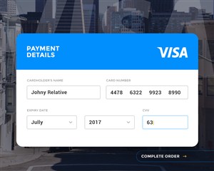 信用卡VISA界面UI设计