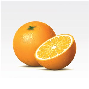 矢量水果橙子素材